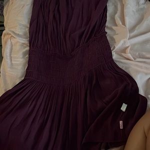 Maroon colored dress